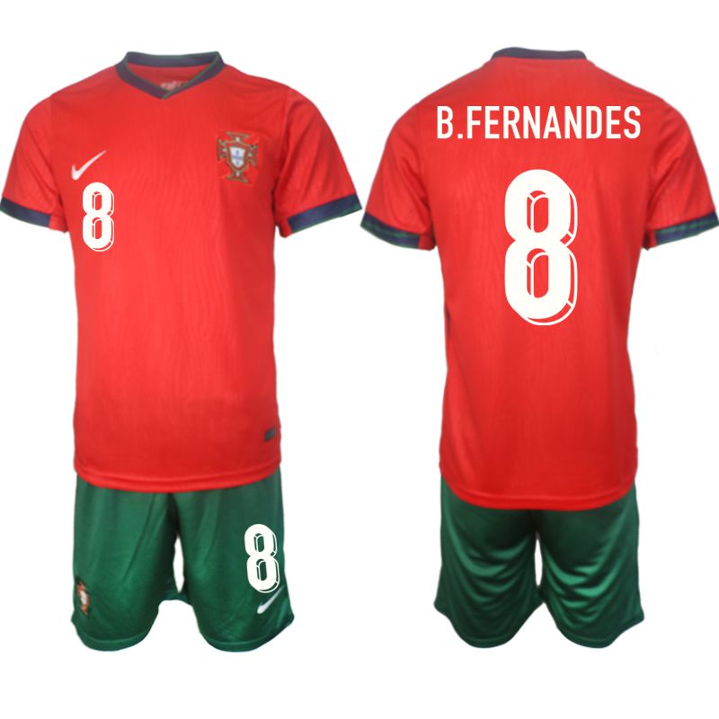Men 2024-2025 Season Portugal home red 8 Soccer Jersey